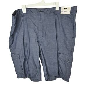 Joseph Abboud Blue Micro Checkered Cargo Shorts Size 46 NWT